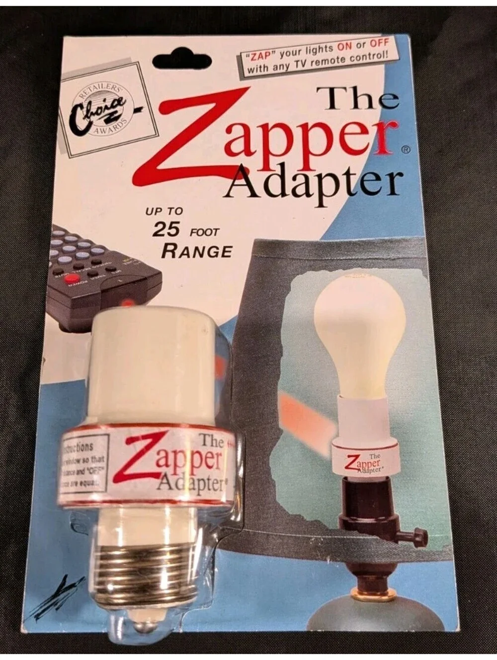 The Zapper Adapter Remote Control Lamp Adapter Works on all standard lamps - NEW